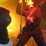 Bearsac in front of Gary Numan at a gig