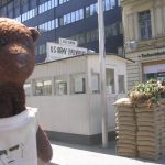 Bearsac beside CheckPoint Charlie