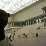 Bearsac beside the Pergamon Altar stairway