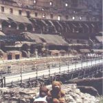 Bearsac and Rizla inside the Colosseum