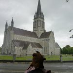 Bearsac in foreground of Killarney Cathedral