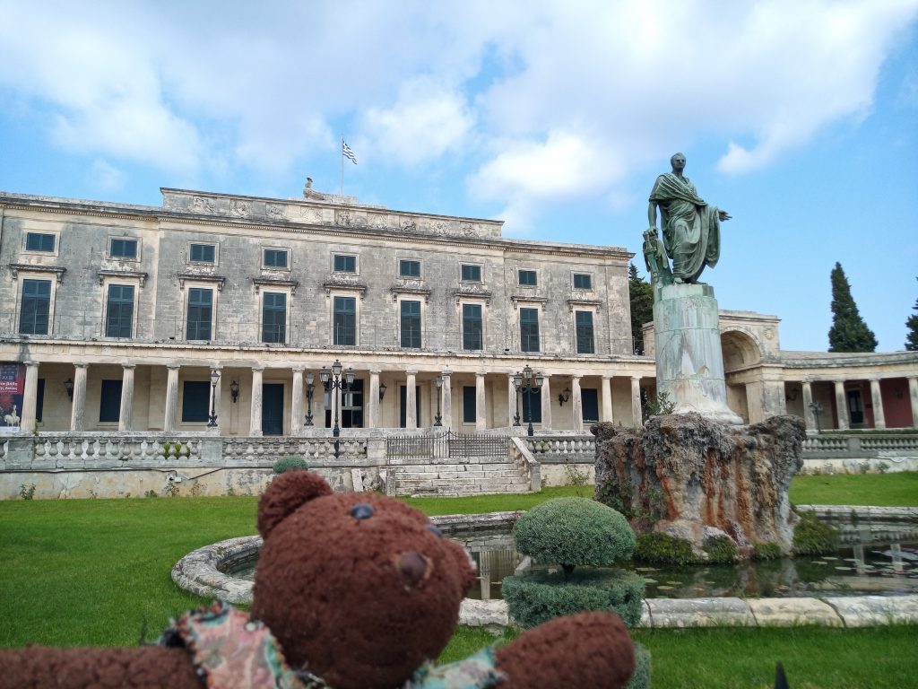 Bearsac in the forground of the Palace of St. Michael and St. George