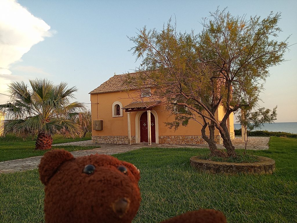 Bearsac in foreground of the church of St George