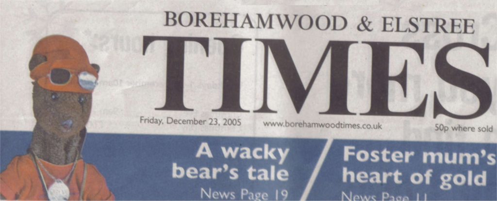 Banner of Borehamwod Times featuring Bearsac 2005