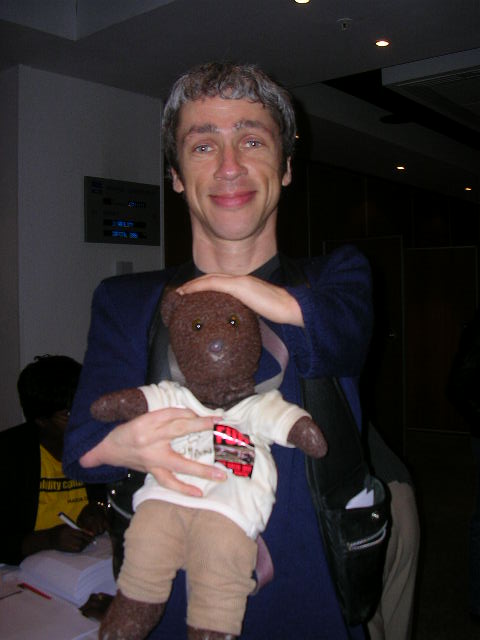 Mat Fraser holding Bearsac