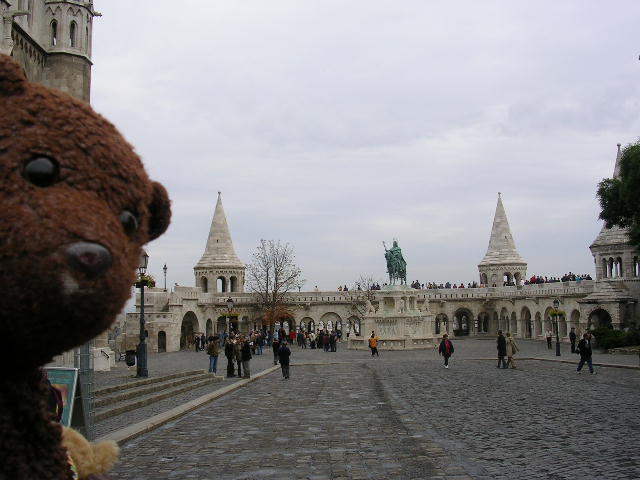 Bearsac at the Fisherman's Bastion