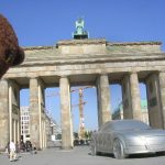 Bearsac beside the Brandenburg Gate