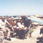 Bearsac with 3 fishermen in harbor