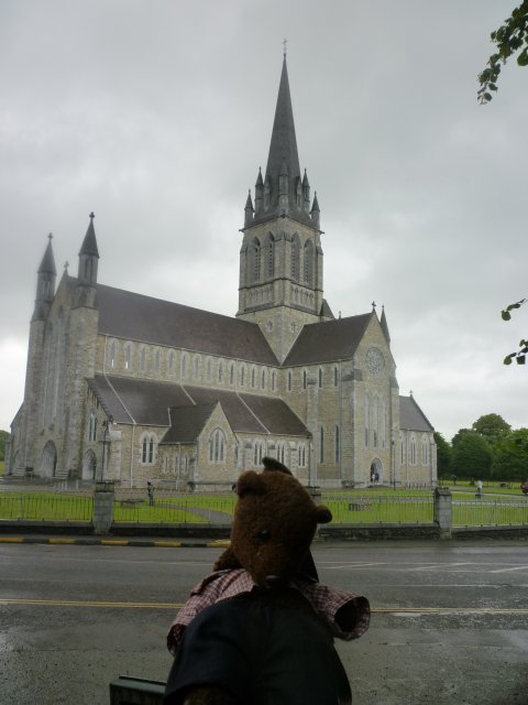 Bearsac in foreground of Killarney Cathedral