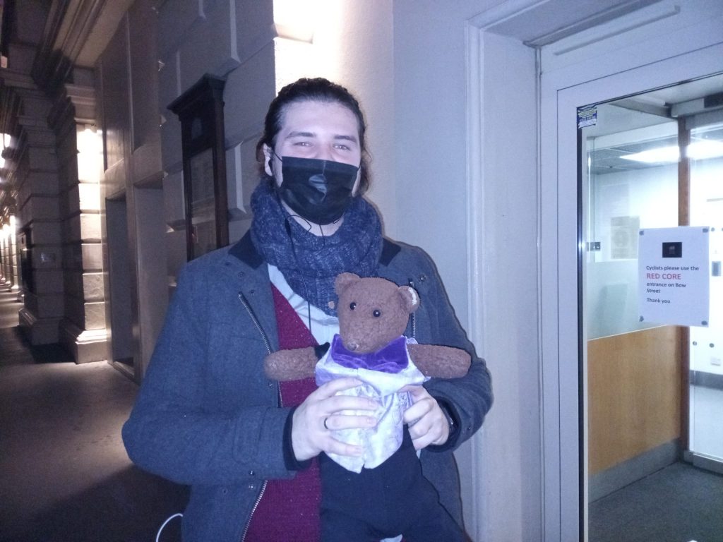 Bearsac being held by Egor Zhuravskii