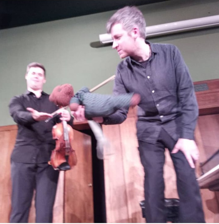 Callum Smart and Richard Uttley with Bearsac
