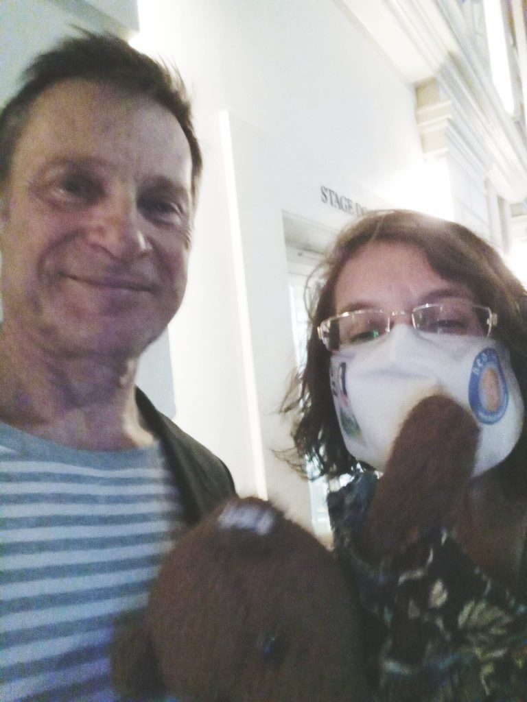 Debra and Bearsac in self with Simon Keenlyside