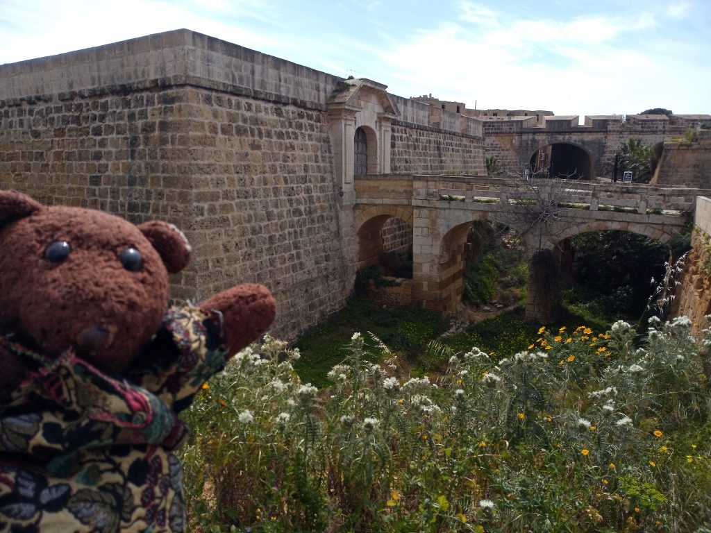 Bearsac in foreground of fort