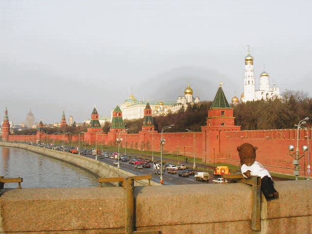Bearsac in the frorground of The Kremlin